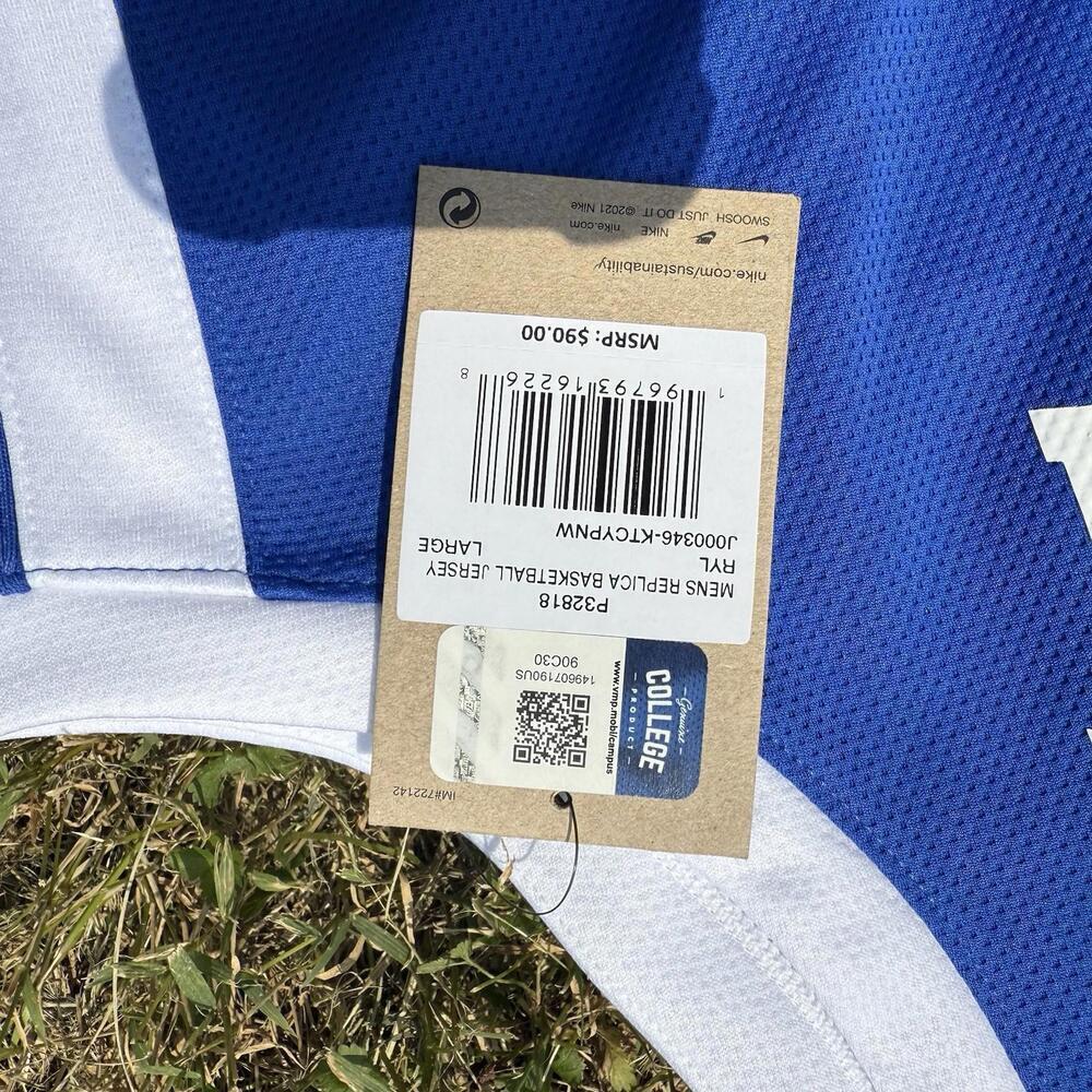 NIKE KENTUCKY UK BASKETBALL JERSEY #21 DJ WAGNER Size L Men - Picture 4 of 5